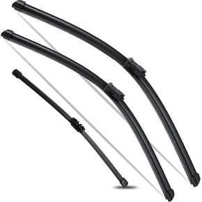 Front & Rear Wiper Blade Kit for 2021 2022 2023, 2024 Ford Mustang Mach-E | Premium OEM Replacement Set