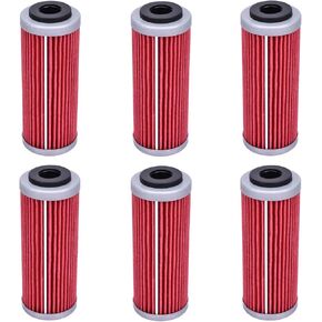6pcs 652 Oil Filter for Husqvarna FC250 FE250 FC350 FE350 FX350 FC450 FE450 FS450 FX450 FE501 For K/ТМ 250 300 350 400 450 500 530 EXC-F SX-F XC-F XCF-W EXC XC-W SMR XC-RW