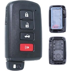 MechanMagic Key Fob Shell Case Compatible with Toyota Highlander Avalon Camry RAV4 Corolla Keyless Entry Remote Key Cover Replacement 2012 2013 2014 2015 2016 2017 89904-06140 HYQ14FBA