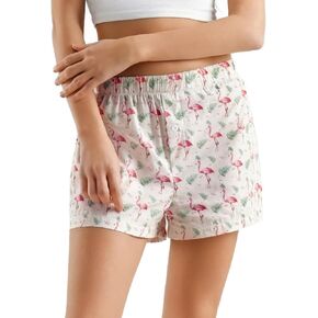 Boxer Shorts for Women Printed Pajama 2025 Summer Casual Lounge Sleep Printed Shorts Y2K Beach Bottoms