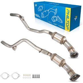 PHILTOP Left and Right Catalytic Converter Replacement For 2005-2010 300 2.7/3.5L V6 RWD, 2006-2010 Charger 2.7/3.5L V6 RWD, 2005-2008 Magnum 2.7/3.5L V6 RWD Replace 55434, 55433 (EPA Compliant)