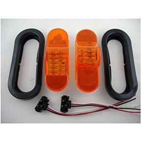 United Pacific 38920b 18 LED Mid Trailer Turn Light - Amber LED/Amber Lens (Bulk)