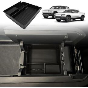Bestevmod Center Center Console Tresanizer Treshible متوافق مع 2022-2025 R1T/R1S قابلة للعملة القابلة للعملة القابلة للإزالة.