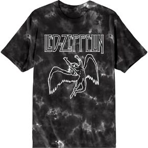 Led Zeppelin Adult Black Cloud Wash Short Sleeve Tee