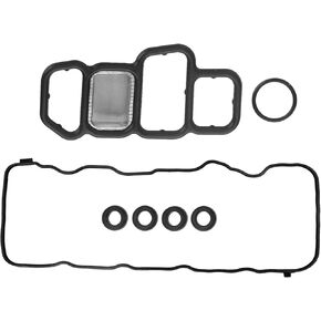 12341RNAA01 for Honda Civic HR-V 1.8L Acura ILX 2.0L L4 Valve Cover Gasket Sets 30522RNAA01 VS50563 & 15826-RNA-A01 VTEC Solenoid Spool Valve Gasket 91319-PAA-A01 917-174 Oil Filter Adapter Gasket