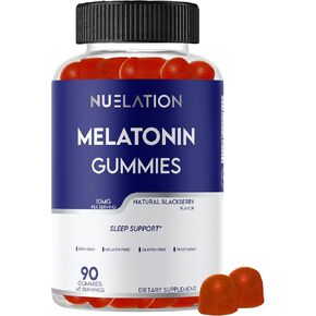 10mg melatonin gummies للبالغين 90 العد ، 45 يوما العرض. خالي من الجيلاتين ، نباتي. دعم النوم والاسترخاء والتركيز وتجديد الطاقة