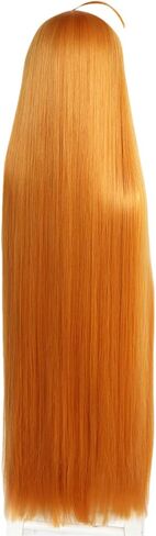 ANOGOL Wig Cap+ ( 1 Red Crown ) Long Blue Wig for Princess Wig Queen Comic Dark Roots Wavy Synthetic Wig for-Kids-Women Costume Wig for Halloween in Saudi Arabia