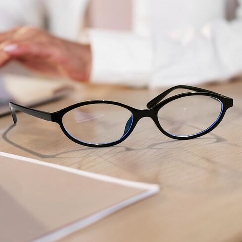 KUGUAOK Retro Oval Blue Light Blocking Glasses for Women 90s Small Cat Eye Eyeglasses Frame Gaming TV Bluelight Glasses in Saudi Arabia