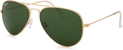 Pro Acme 55MM Glass Small Aviator Sunglasses, Classic Metal Frame UV400 Protection for Men Women in Saudi Arabia