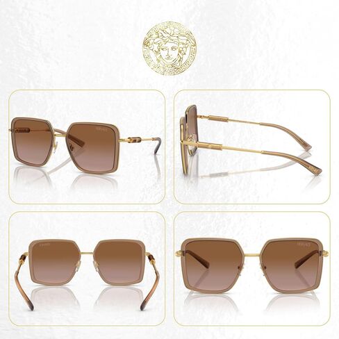 Versace VE2261 Square Sunglasses for Women + BUNDLE With Designer iWear Complimentary Eyewear Kit in Saudi Arabia