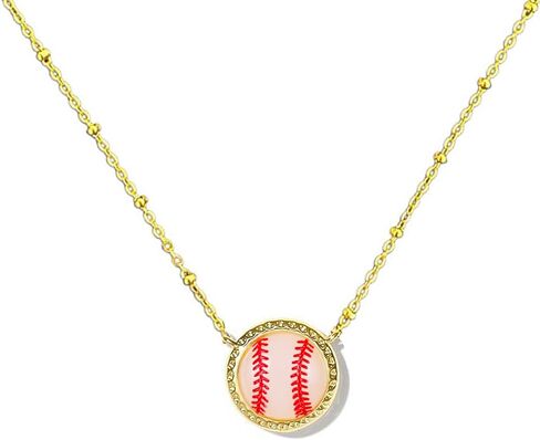 Baseball Necklace Baseball Gifts for Women Mom Team Softball Baseball Charm Necklace in Saudi Arabia