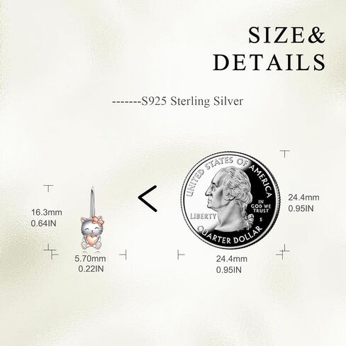 925 Sterling Silver Cat Bunny Sloth Cow Angel Axolotl Leverback أقراط لطيفة حيوان هدايا مجوهرات إسقاط للنساء in Kuwait