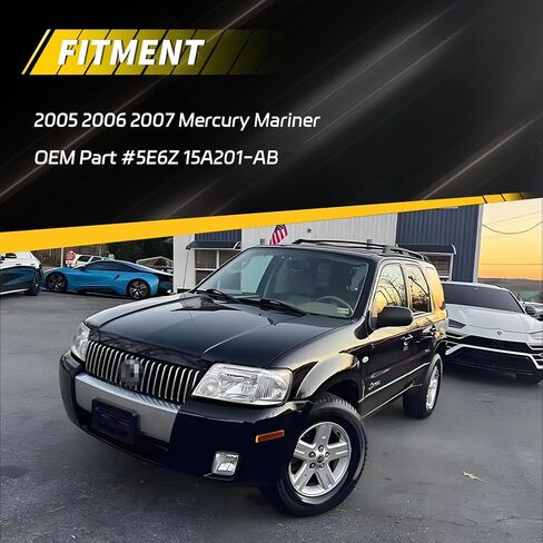 Front Bumper Reflector Compatible with Mercury Mariner 2005-2007, [DOT] [IP67 Waterproof] Front Bumper Reflector Cover [No Bulbs], 2 PCS, Amber Lens in Kuwait