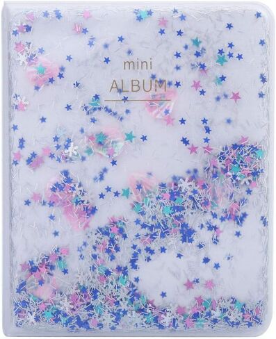 ألبوم الصور المصغرة ، Quicksand Beads 64 جيوب 3 بوصة ألبوم كتاب مصورة مصغرة لصور Instax Camera (Blue) in Kuwait