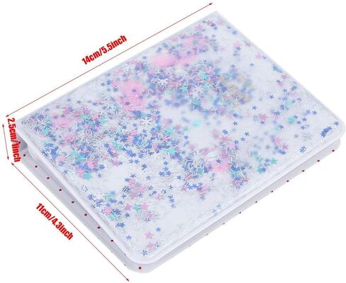 ألبوم الصور المصغرة ، Quicksand Beads 64 جيوب 3 بوصة ألبوم كتاب مصورة مصغرة لصور Instax Camera (Blue) in Kuwait