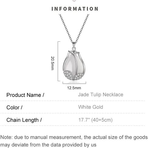 قلادة زنبق من الذهب الذهب 14 ، قلادة قلادة زهرة مويسانيت - عيد ميلاد مثالي وهدية عيد الأم للأمي ، الزوجة in Kuwait