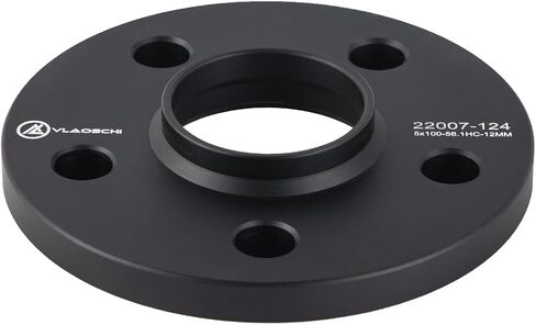 VLAOSCHI Black 5x100 Hubcentric Wheel Spacers 1/2 Inch (12mm) 56.1mm Hub Bore Compatible with Subaru 5 Lug for 1995-2022 Impreza | 2005-2014 Outback | 2013-2022 BRZ | 1998-2022 Forester - Pack of 2 in Saudi Arabia