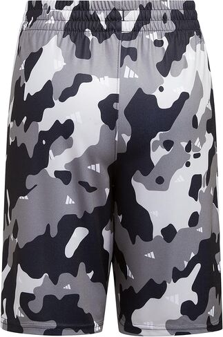 شورت مموه بحزام خصر مرن Big AEROREADY للأولاد من adidas، أسود، XL (18/20) in Saudi Arabia