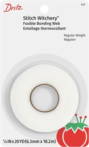 Dritz - 227 1/4x20 Stitch Witchery 1/4inx 20yd, 1/4-Inch X 20-Yards, White in Kuwait
