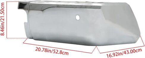 Labwork Chrome chrome exper end caps محدد بديلاً يمينًا ويسارًا لعام 2014-2021 Toyota Tundra بدون ثقوب مستشعر للوقوف السيارات To1104123 to1105123 in Saudi Arabia