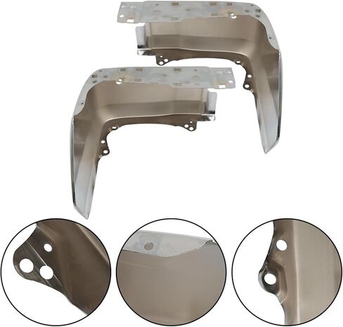 Labwork Chrome chrome exper end caps محدد بديلاً يمينًا ويسارًا لعام 2014-2021 Toyota Tundra بدون ثقوب مستشعر للوقوف السيارات To1104123 to1105123 in Saudi Arabia
