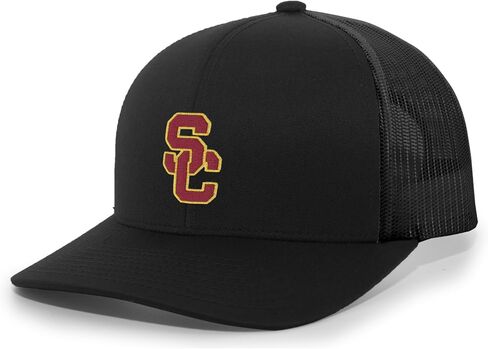 Pacific Headwear Standard USC Men's Trucker Snapback Cap, Main in Saudi Arabia