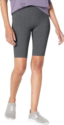 Skechers GO Walk High Waisted 10" Bike Shorts Heather Grey LG 10 in Saudi Arabia