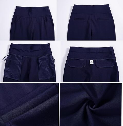 Heipeiwa Women's Capri Pants Dress High Percy Pull On Comfort Stretch Slim Business Work Capris in Kuwait