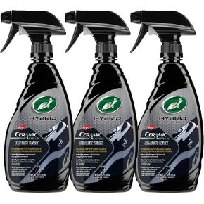 Turtle Wax 53893 Hybrid Solutions Ceramic Acrylic Black Spray Wax Formulated for Black Car Paint, Fills Scratches and Swirl Marks, Provides Water Repellency, Protection and Shine, 16 oz. (Pack of 3)