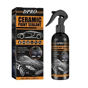 DPRO Ceramic Coating Paint Sealant Spray for Cars Bike 120ML Protection Film to Car Paint from Scratches Antiscratch Rainwater repellent Exterior Polish High Gloss Shining Polishing
