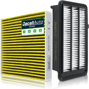 Engine & Cabin Air Filter Set for Honda CR-V 1.5L (2017-2022), for Honda Civic 1.5L (2016-2021); Replace 80292-TF0-G01, 17220-5AA-A00