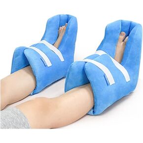 Heel Protectors for Pressure Sores (1 Pair) - Heel Protector Cushion for Heel Pain Bedridden Heel Protector Pillow Bed Sores with Cooling Gel Pack Pressure Relieving Foot Protector Cushion