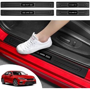4PCS Car Door Edge Guards Door Sill Protector for Honda Civic 2022-2025 Accessories ABS Plastic Material Matte Black Car Door Threshold Protection