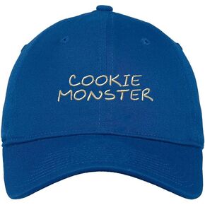 Speedy Pros Cookie Monster Twill Cotton 6 Panel Low Profile Hat Royal Blue