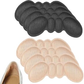 4 Pairs Heel Pads for Shoes That are Too Big, Shoe Heel Grips for Loose Shoes Foamed Heel Cushions for Womens Heel Grips Protectors for Blisters Pain, Filler Make Shoes Fit Tighter
