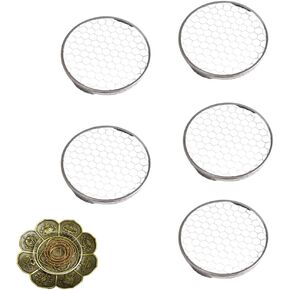 5 حزمة الفحم شاشة شاشة الشاشة الباحث عن شاشة الفحم شاشة الشاشة الشاشة ل Bakhoor Burner Burriquettes أقراص الفحم معلقة راتنجات البخور البخور وعاء