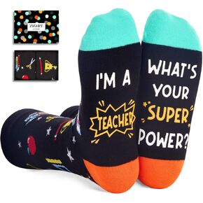 Zmart Appreciation Gifts for Teachers Women, Cool Funny Teacher Gifts Teacher Socks for Women Men in Kuwait