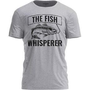 The Fish Whisperer Funny Fisherman T-Shirt - Fishing Pole Humor Graphic Tee