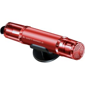 Reusable Car Safety Hammer Emergency Escape Tool, One Second Window Breaker Underwater, Seat Belt Cutter Emergency Rescue Escape Tool(Red)