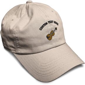 Speedy Pros Soft Baseball Cap Violin Music A Embroidery General Music Style 1 Cotton Dad Hats for Men & Women