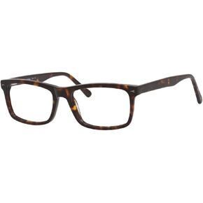 Esquire Men’s EQ1548 Rectangular Frame Reading Eyeglasses in Shiny Tortoise 55 mm