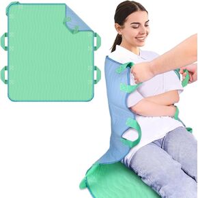 ICOver 34 "X52" وسادة سرير تحديد المواقع مع مقابض معززة ، و 2 حزمة مقاومة للماء وقابلة لإعادة الاستخدام من أجل الدوران والرفع وإعادة وضعه ، وسادة نقل المرضى/كبار السن للمنزل والمستشفى