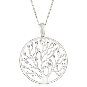 Ross-Simons Netting Cut-Out Tree of Life Necklace قلادة