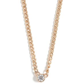 Zoe Chicco للسيدات 14K X-Small Curb Curb Necklace Necklace
