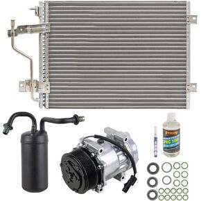 A/C Kit w/AC Compressor Condenser & Drier For Dodge Ram 2500 3500 Cummins 5.9L Diesel 1998 1999 2000 2001 - BuyAutoParts 60-82411CK New