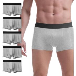 AORGSVI 5 Pack Men's Underwear Boxer Briefs, Soft Breathable Comfortable Trunks