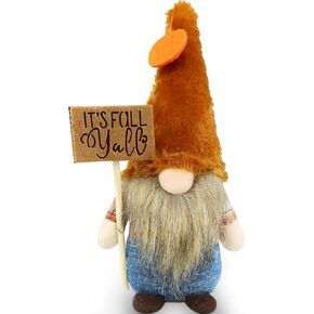 Gehydy Fall Gnomes Plush Autumn Decorations Harvest for Home Handmade Gnomes Figurines Farmhouse Tabletop Festival Holiday Kitchen Party Tiered Tray