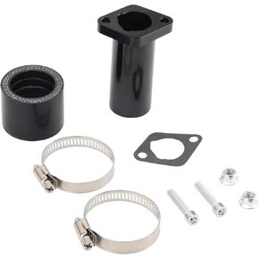 GOOFIT Intake Pipe Inlet Manifold PWK24 Carburetor Intake Pipe Replacement for Predator 196cc 212cc GX200 CT200 PWK24 VM24 Coleman BT200X CT200U KT196 Go Kart Mini Bike Black