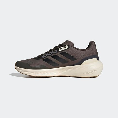 adidas Men's Run Falcon 3.0 Shoe, Black/Black/Carbon (Wide), 10.5 in Saudi Arabia