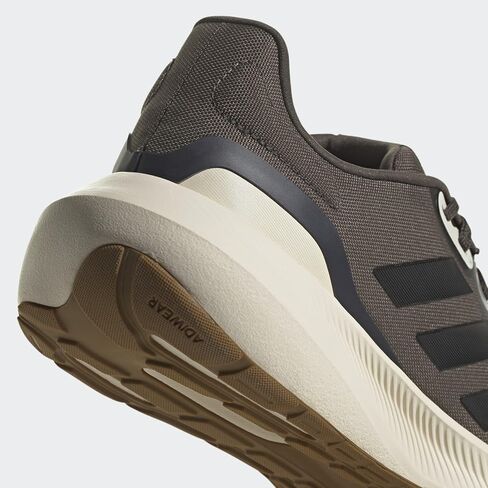 adidas Men's Run Falcon 3.0 Shoe, Black/Black/Carbon (Wide), 10.5 in Saudi Arabia